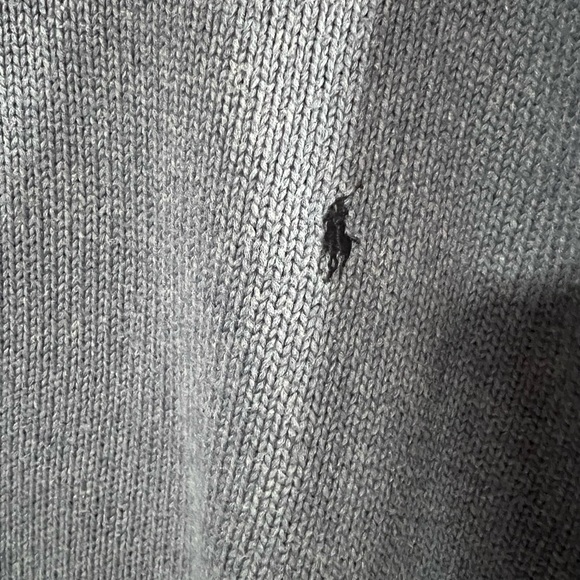 Men’s Polo Ralph Lauren XL Blue Sweater With Blue Pony Logo - Picture 2 of 11